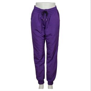 ‎Women's Purple Jogger Pants Front Pockets